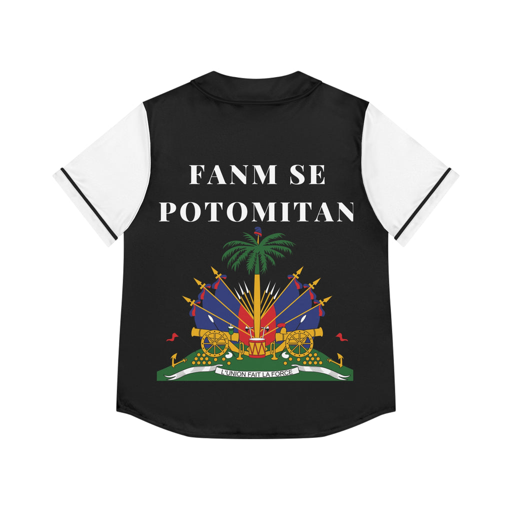 Fanm Se Potomitan Women's Baseball Jersey (AOP)
