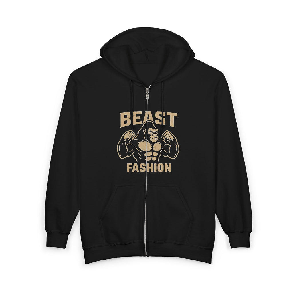 “BEAST FASHION” Zip Hoodie – Gorilla Mode