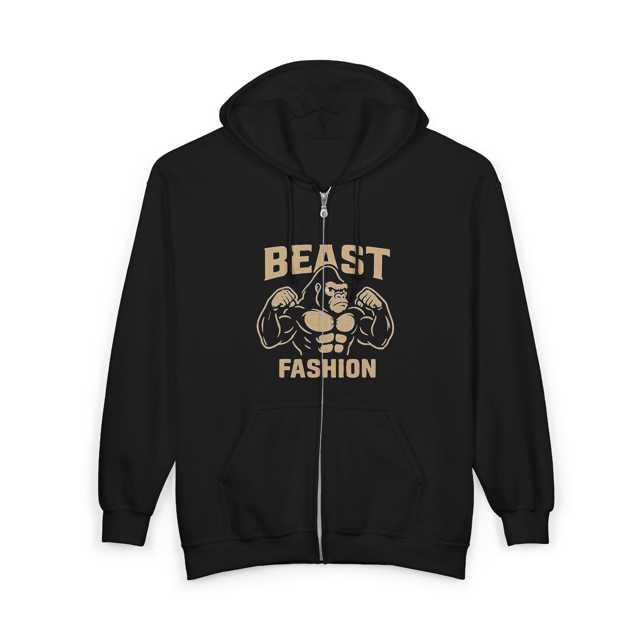 “BEAST FASHION” Zip Hoodie – Gorilla Mode