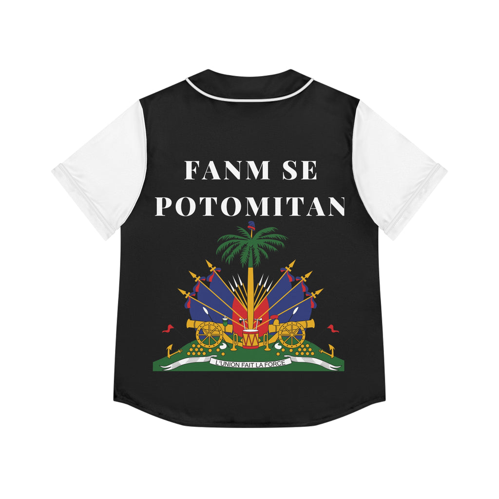 Fanm Se Potomitan Women's Baseball Jersey (AOP)