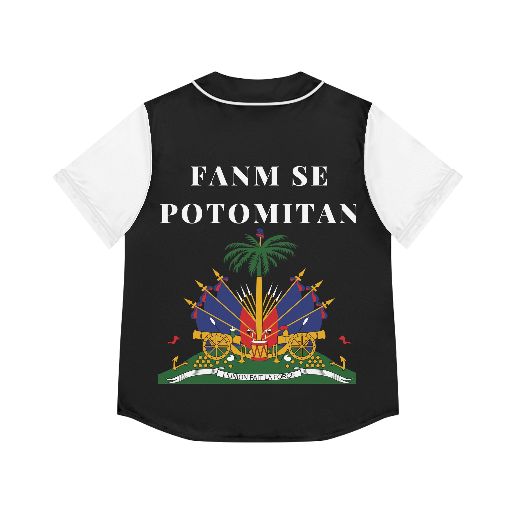 Fanm Se Potomitan Women's Baseball Jersey (AOP)