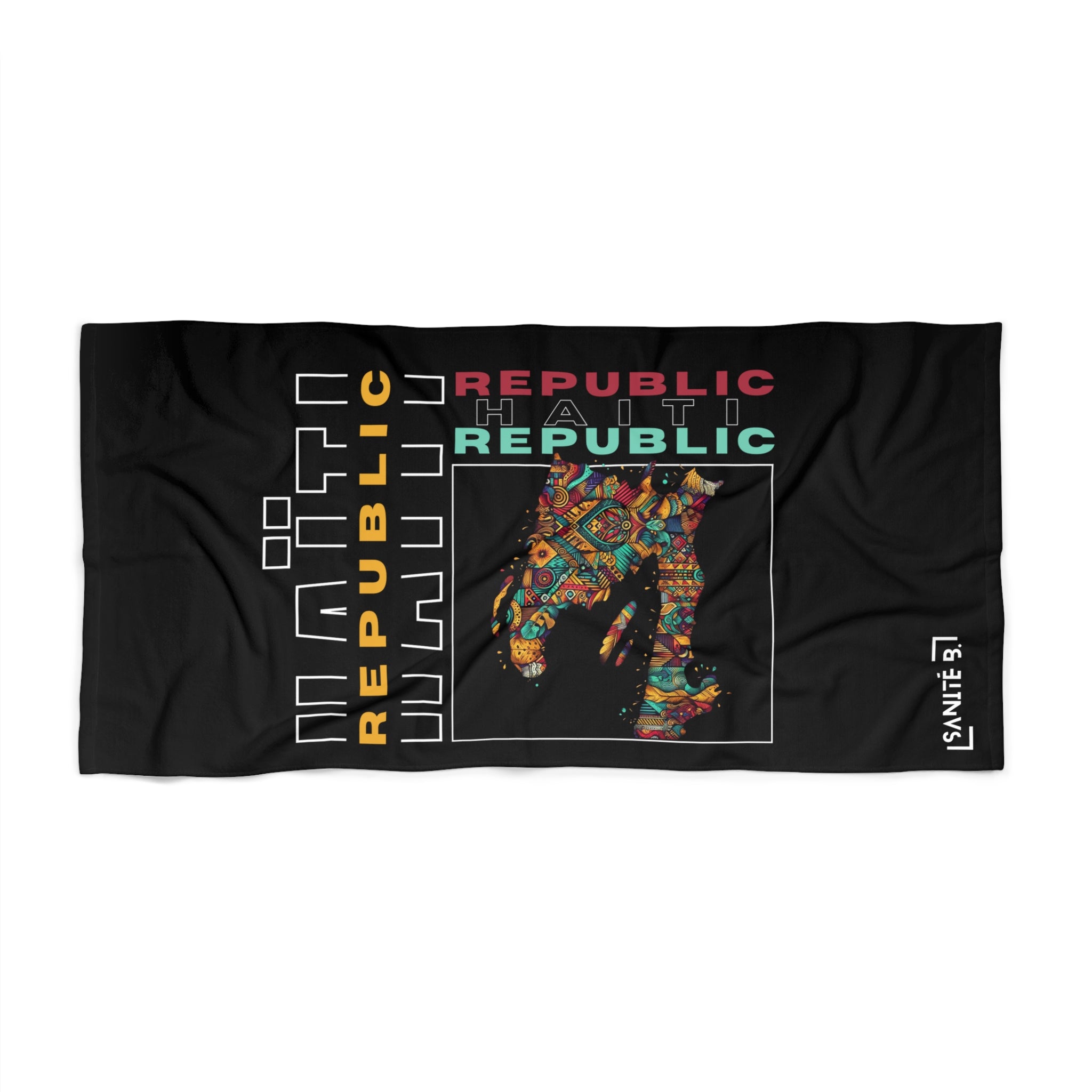 Republic of Haiti Beach Towel